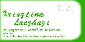 krisztina laczhazi business card